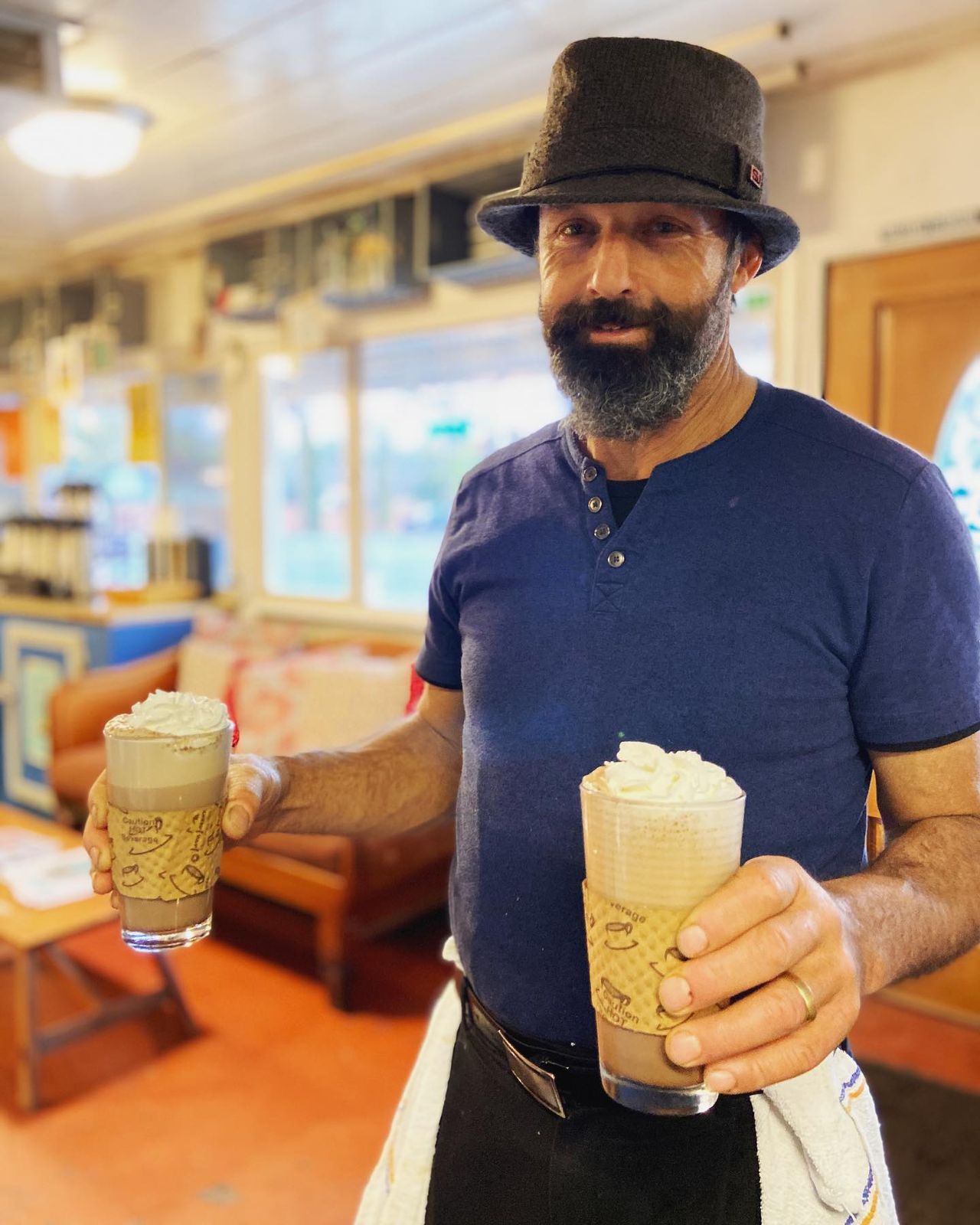 Don Chava Coffee — two iced lattes from Picazo Café